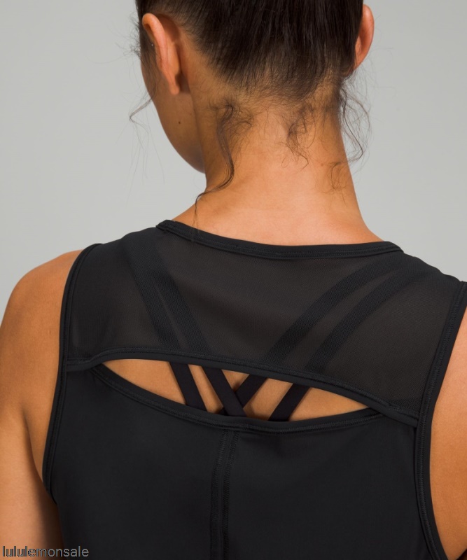 Lululemon Damen DELULU548 | Schwarzes Sculpt Tanktop